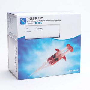 Concentrado de proteínas humanas coagulables. Solución. Cada ml de solución reconstituida contiene: Fibinógeno Humano 91 mg (como proteína coagulable) Aprotinina bovina o sintética 3000 UIK Trombina humana 500 UI Cloruro de calcio 40 µmol Envase con un frasco con liofilizado de Fibrinógeno (182 mg) un frasco ámpula con 2 ml de solución de Aprotinina bovina o sintética (6000 UIK) como diluyente; un frasco ámpula con liofilizado de Trombina (1000 UI) y un frasco ámpula con 2 ml de solución de cloruro de calcio (80 µ mol) como diluyente. Equipo para reconstitución y aplicación.