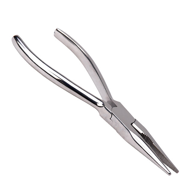 Alicate o pinza plana de punta ancha de longitud 16 cm.
