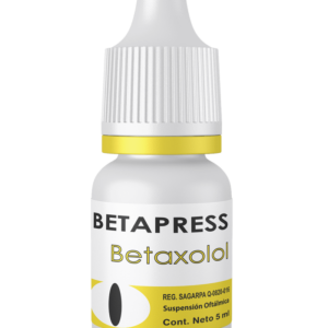 Betaxolol. Solución Oftálmica Cada ml contiene: Clorhidrato de betaxolol 0.5 mg Envase con gotero integral con 5 ml.