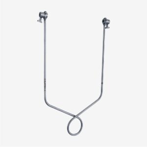 Estribo de extensión Boehler o Bohler grande para fémur (muslo) y rodilla de 210 mm. x 150 mm.