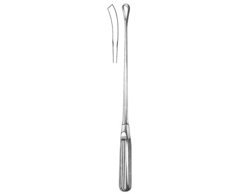 Cucharilla. Cucharilla Recamier-Sims-Bum flexible cortante ancho de 9 a 10.5 mm.