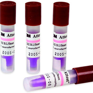 Sustancias Biológicas Control biológico de esterilización. Suspensión de Bacillus stearothermophilus en medio de cultivo con indicador para controlar la esterilización del material los microorganismos mueren a 121 °C. Caja con un frasco ámpula. RTC.