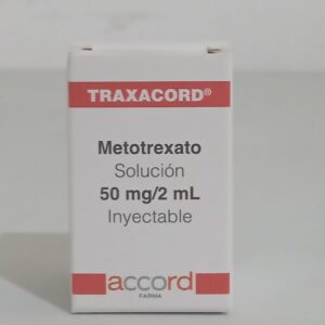 METOTREXATO. SOLUCIÓN INYECTABLE Cada frasco ámpula con liofilizado o solución contiene: Metotrexato sódico equivalente a 50 mg de metotrexato. Envase con 10 frascos ámpula.