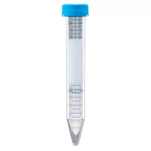 Tubos Tubo cónico de poliestireno o polipropileno estéril con tapón de rosca graduado con capacidad de 15 ml. Envase con 1000 piezas.
