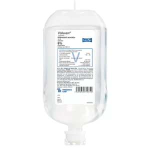 Almidón. Solución Inyectable al 6 % Cada 100 ml contienen: Poli (o-2 hidroxietil)-almidón (130000 daltons) o hidroxietil almidón (130/0.4) 6 g Envase con 250 ml.