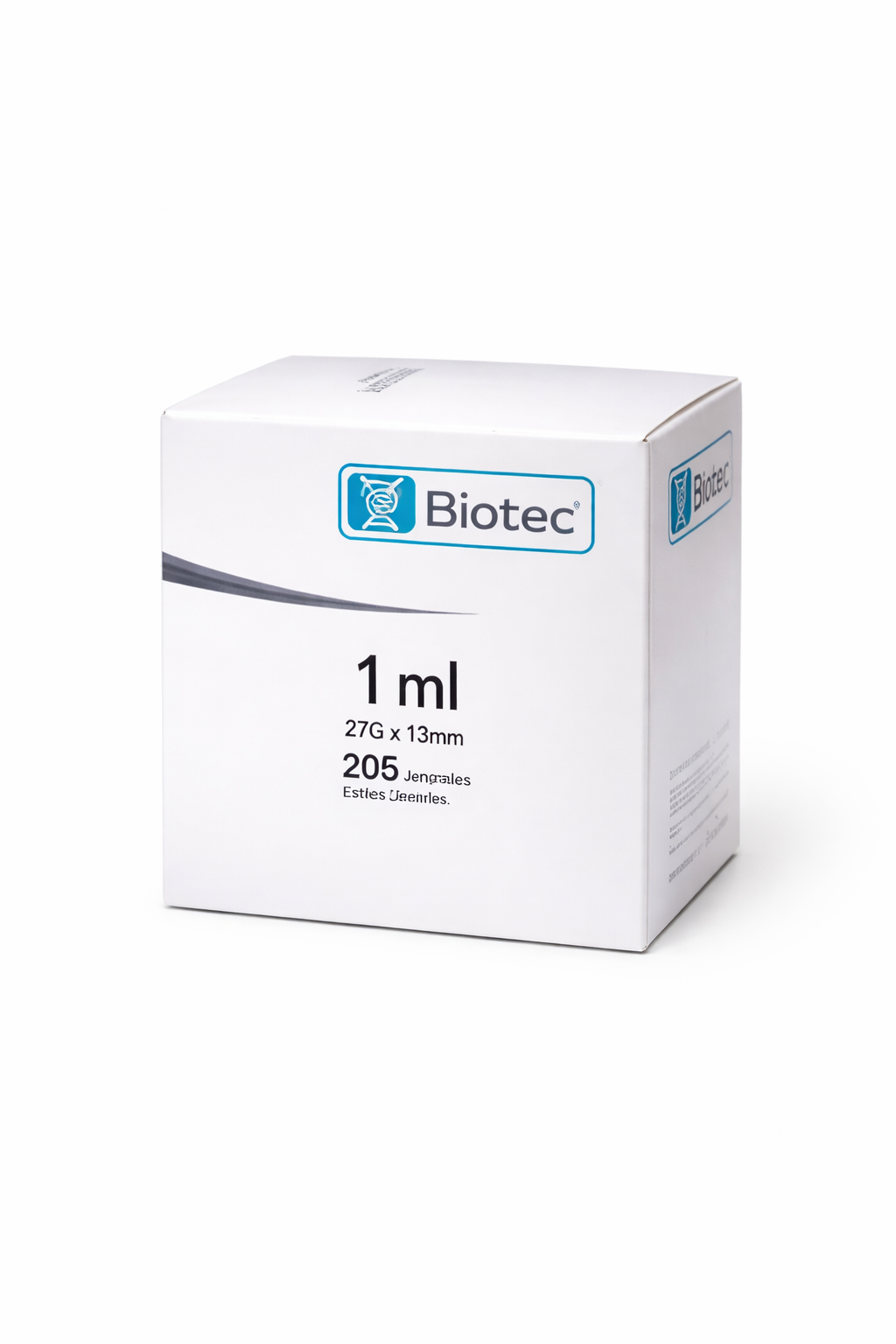 Jeringas. Jeringa para insulina de plástico grado médico; graduada de 0 a 100 unidades con capacidad de 1 ml. Con aguja de acero inoxidable longitud 13 mm calibre 27 G. Estéril y desechable. Pieza.