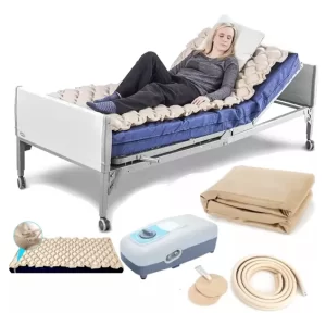 Cama de microesferas. Cama de microesferas Impulsada por turbina con sistema de fluidificación y control térmico. Operable hidráulica y eléctricamente para obtener distintas posiciones. Las especificaciones de cada uno de los elementos señalados serán determinadas por las unidades médicas de acuerdo a sus necesidades.