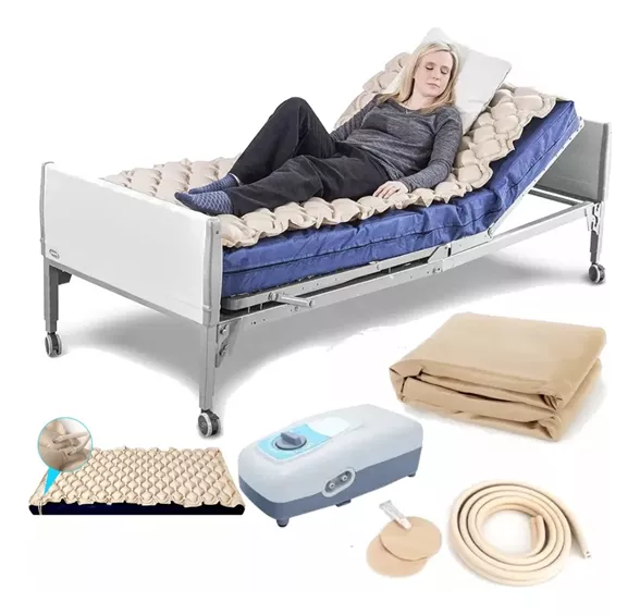Cama de microesferas. Cama de microesferas Impulsada por turbina con sistema de fluidificación y control térmico. Operable hidráulica y eléctricamente para obtener distintas posiciones. Las especificaciones de cada uno de los elementos señalados serán determinadas por las unidades médicas de acuerdo a sus necesidades.