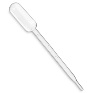 Pipetas. Desechable de poliestireno de 5 ml. graduada 1/10 estéril con envoltura individual. Caja con 200 piezas.