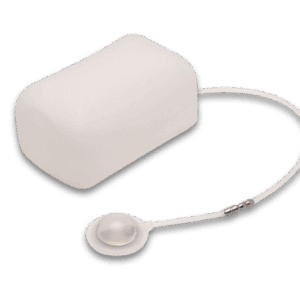 Expansores de piel. Expansores de piel de silicón grado médico tejido PH diseño semilunar 4 de 250 ml con válvula remota y conector de metal. Pieza.