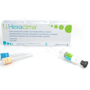 Vacuna antineumocóccica conjugada con proteína d de haemophilus influenzae no tipificable (nhti). Suspensión Inyectable Cada dosis de 0.5 ml contiene: Polisacáridos de Streptococcus pneumoniae serotipos 1 5 6B 7F 9V 14 23F 1 µg Polisacárido de Streptococcus pneumoniae serotipos 4 18C 19F 3 µg Conjugado a la proteína D de Haemophilus influenzae no tipificable 13 µg Conjugado a toxoide tetánico 8 µg Conjugado a toxoide diftérico 5 µg. Envase con 10 frascos ámpula cada uno con una dosis de 0.5 ml.