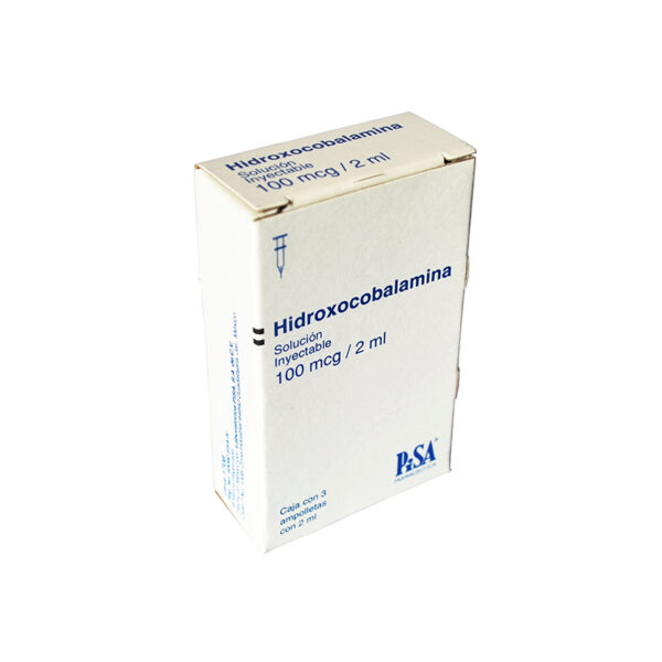 hidroxocobalamina inyectable 100 mcg