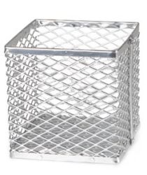 Canastillas Canastilla de aluminio. Dimensiones: 15 x 30 x 15 cm. Pieza.