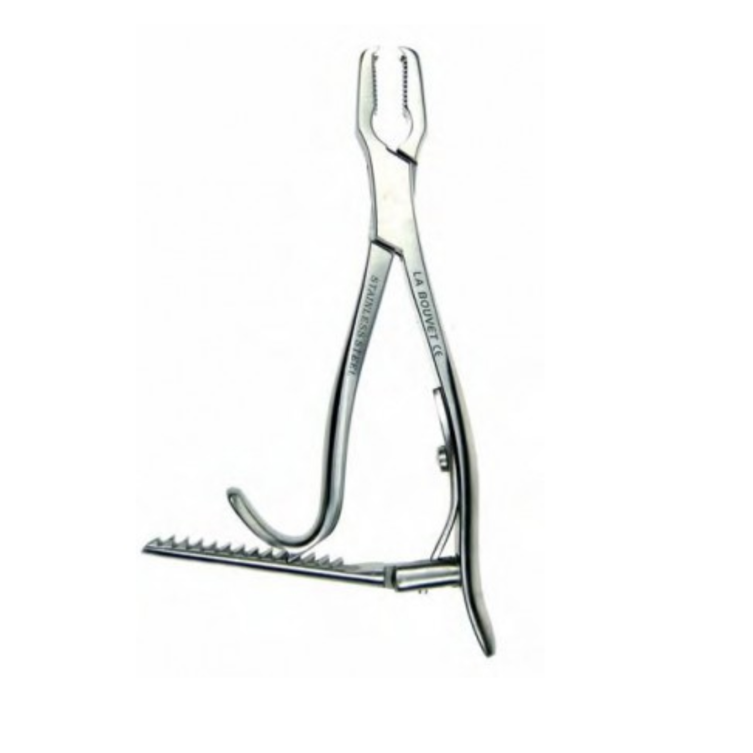 Pinza Kern con cremallera longitud de 140 mm.