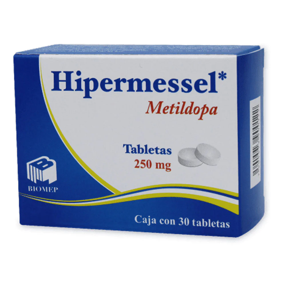 Metildopa. Tableta Cada Tableta contiene: Metildopa 250 mg Envase con ...