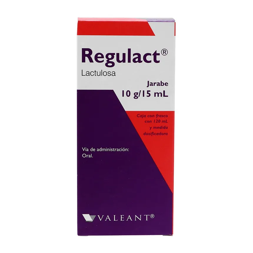 Lactulosa. Jarabe. Cada 100 ml contienen: Lactulosa 66.70 g Envase con 120 ml y medida dosificadora (0.667 g/ml).