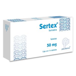 sertex sertralina 50 mg 14 tabletas psicofarma