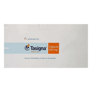 tasigna nilotinib 200mg 120 capsulas novartis