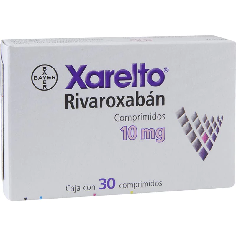 Rivaroxabán. Comprimido Cada Comprimido contiene: Rivaroxabán 10 mg Envase con 30 Comprimidos