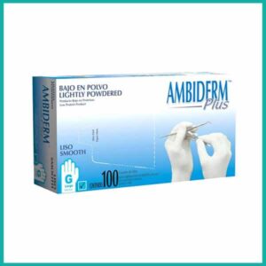 Guantes no estériles de látex para exploración Ambiderm™ Plus