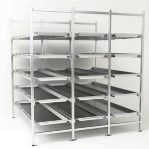 Racks Fijo de 5 charolas SEMEFO